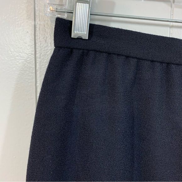 Adele Simpson Vintage Dead Stock Black 100% Wool Academia Pencil Skirt 10 NEW - Picture 3 of 10